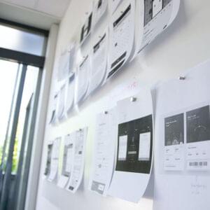 UI/UX wireframe designs and mobile app layouts for Best Digital Marketing Services in Visakhapatnam by PixelHunts.